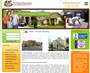 Corporate Website Design Firm - El Gato Painting