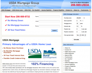 Corporate Website Design Firm - USDA Mortgage