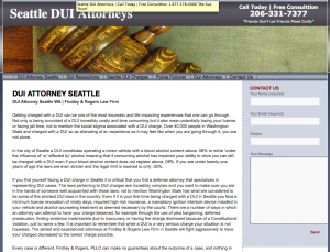 Corporate Website Design Firm - Seattle DUI Attorneys