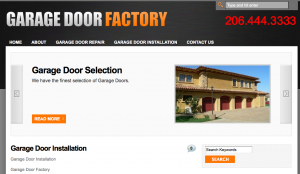 Corporate Website Design Firm Garage Door Factory