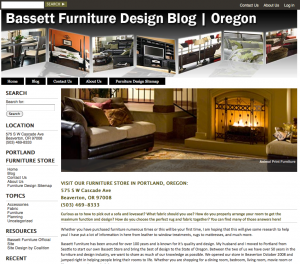 Corporate Website Design Firm - Furniture Design Oregon